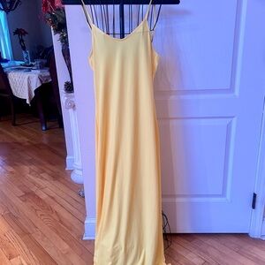 Absolutely Vibrant Yellow Slip Dress